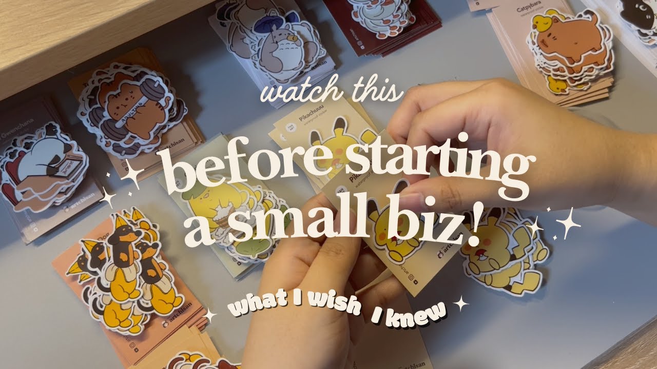 studio vlog ♡ The Reality of Running A Small Business Alone ✨ packing orders | small biz diaries 🌱