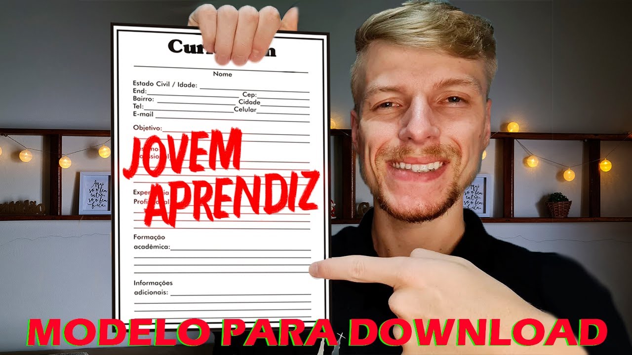 COMO FAZER UM CURRICULO DE JOVEM APRENDIZ! 2021