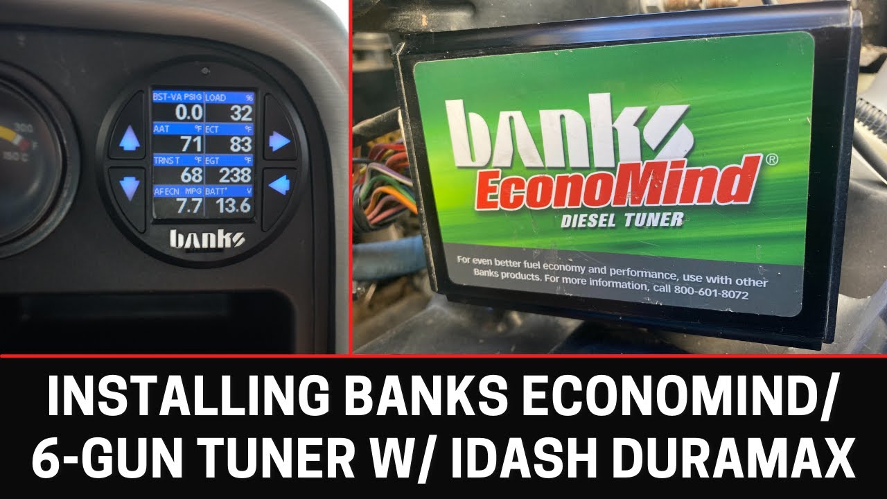 Installing Banks EconoMind / Six Gun iDash Tuner 01-10 Chevy 6.6L Duramax - How to