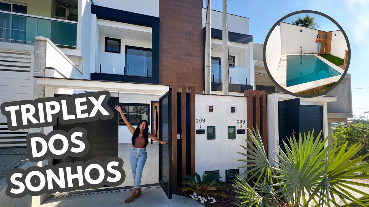 TOUR PELA CASA DOS SONHOS: Triplex de 130m² com piscina