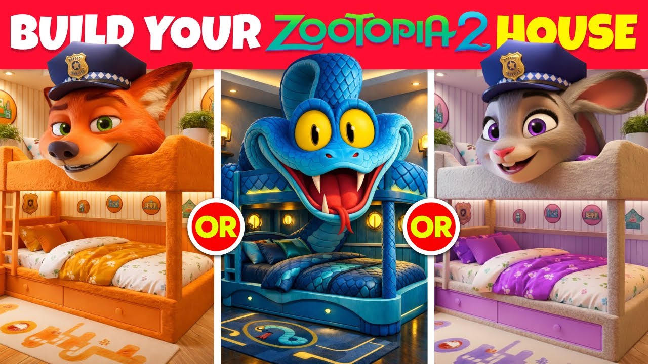 Would You Rather....? ZOOTOPIA 2 Edition 🐍🦊 Build Your Zootopia Dream Home Part 2