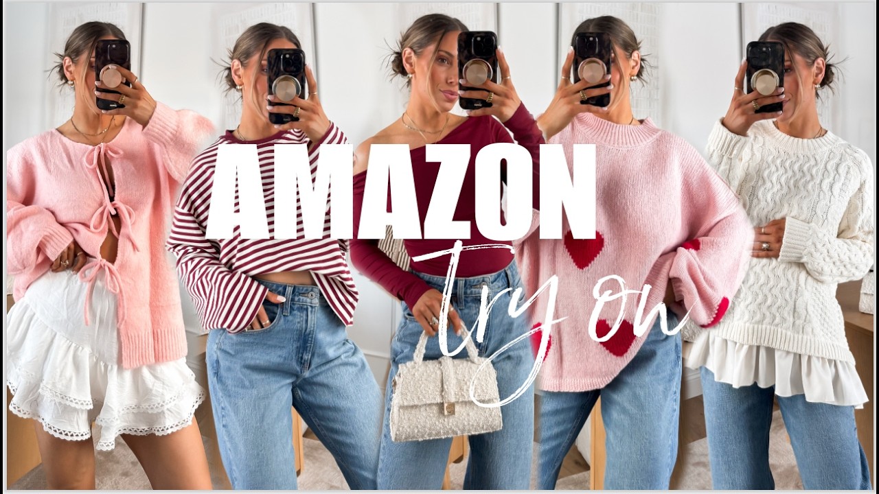 VALENTINE'S DAY AMAZON TRY ON HAUL