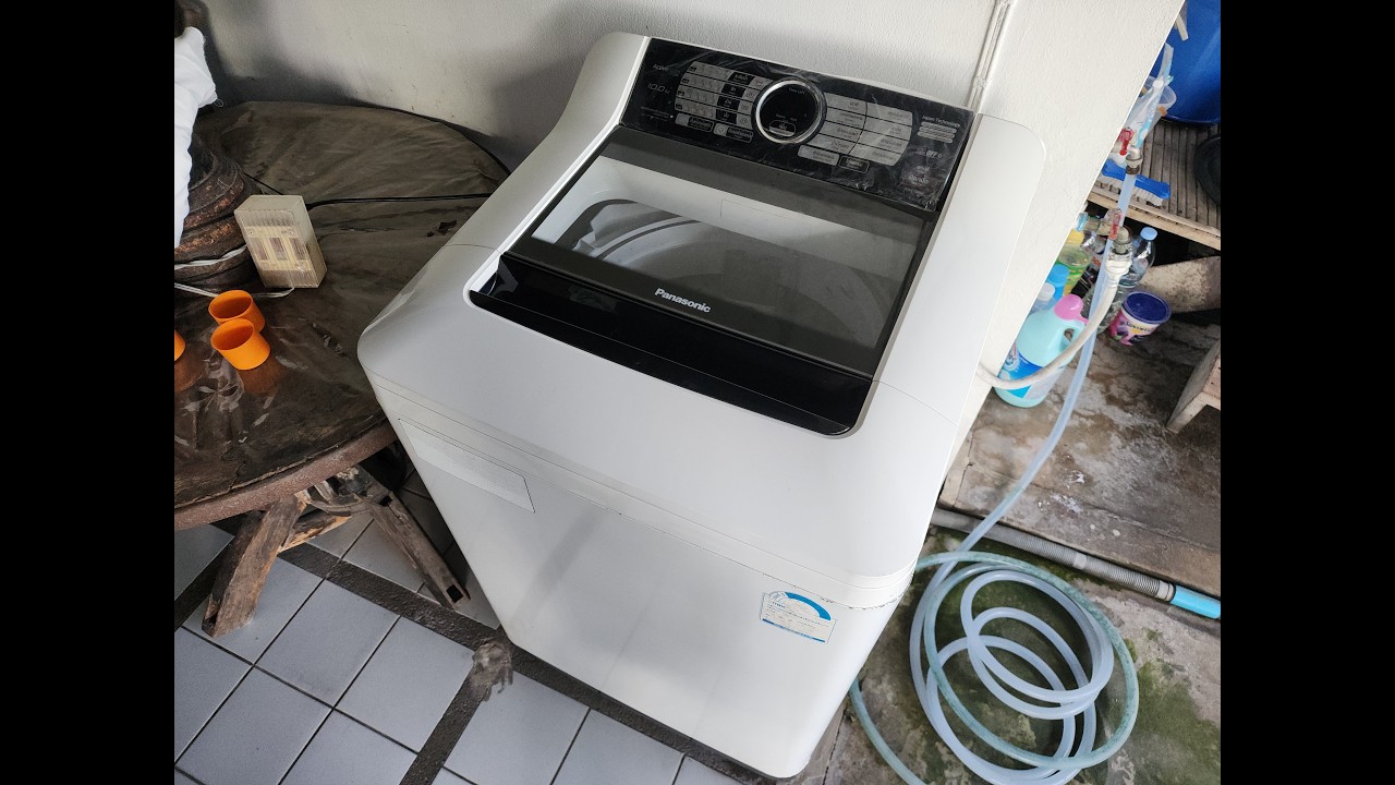 27-02-2026 ล้างเครื่องซักผ้า Panasonic 10kg. รุ่น NA-F100A2