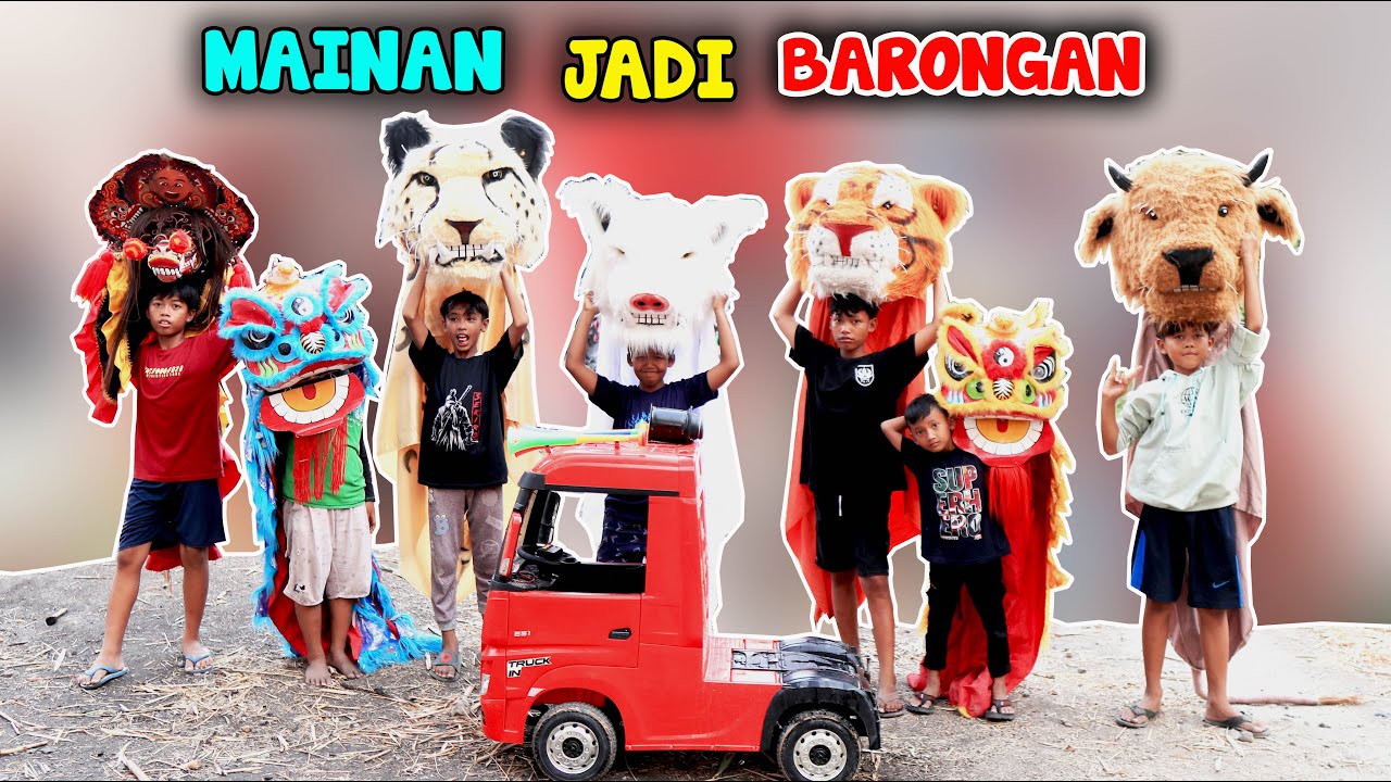 CUMA KARENA MENCUCI MAINAN Nadin And Friend JADI BARONGAN BARONGSAI SAPI BABI LUCU