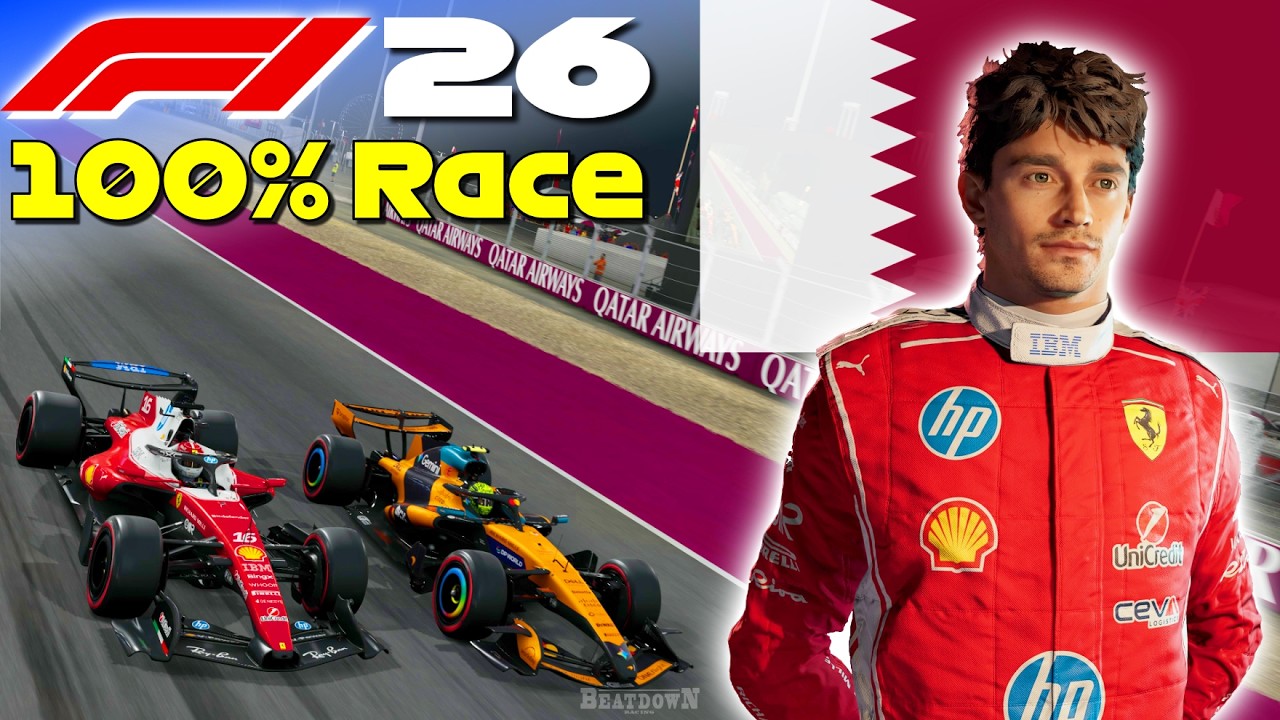 F1 26 &mdash; Делаем Леклера чемпионом мира №23: 100% гонка в Катаре