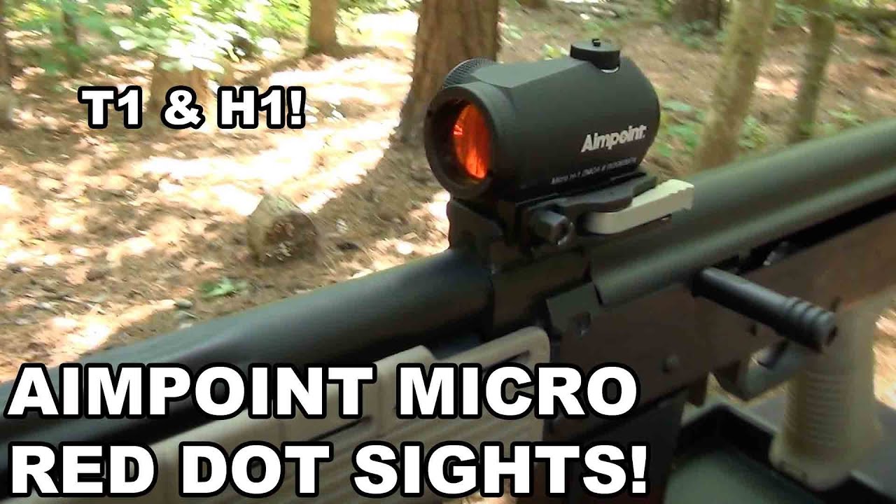 Коллиматорные прицелы Aimpoint Micro Red Dot! Сравнение T1 и H1