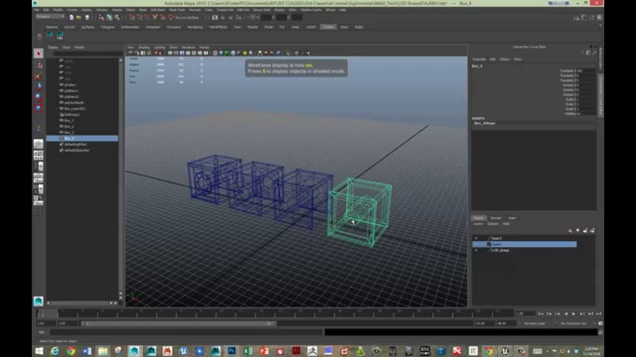 Levels of Detail (LOD) for Maya and Unreal Engine