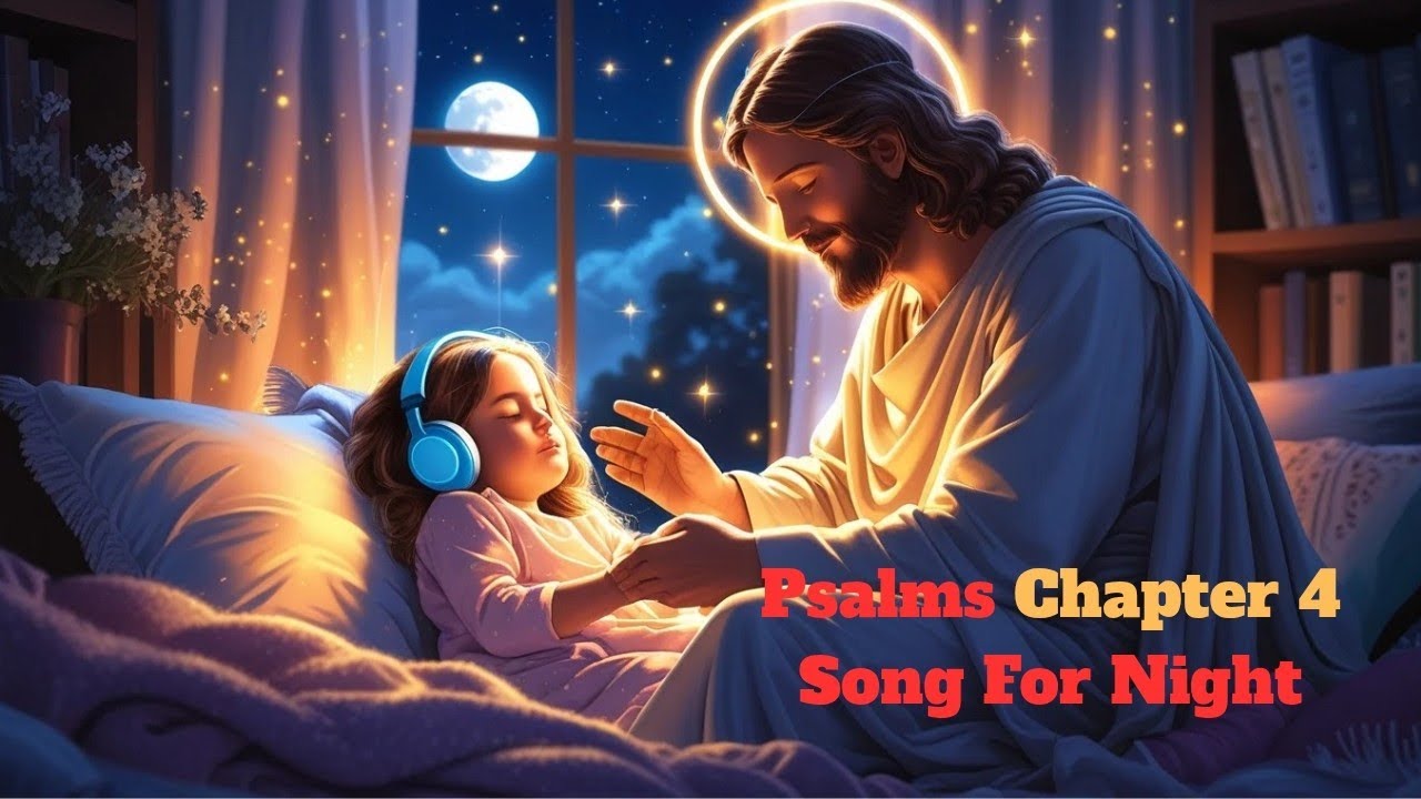🌙✨ Psalms 4 Calm Sleep Music 😴🎶 | Peaceful Night Prayer & Soothing Scripture for Deep Rest 🌧️🙏