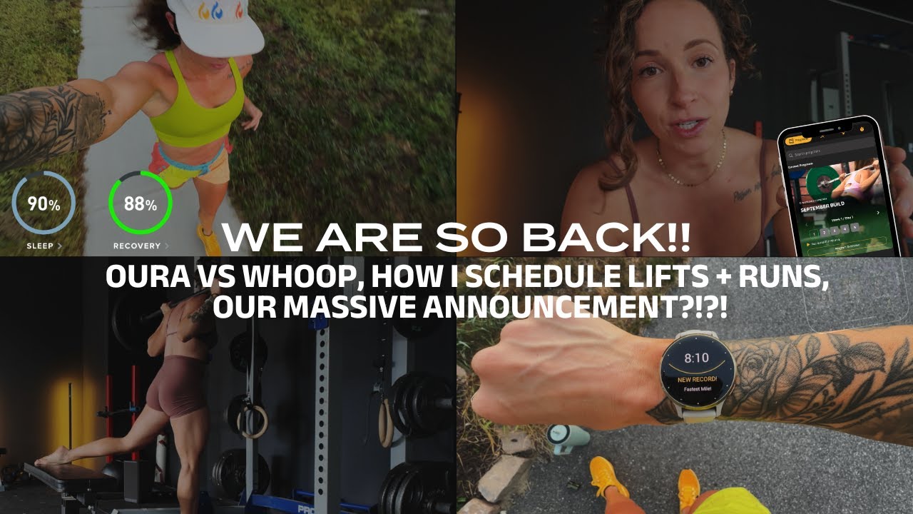 SPEND THE DAY WITH ME: Whoop vs Oura | Balancing Lifts + Runs | Our HUGE Announcement?!