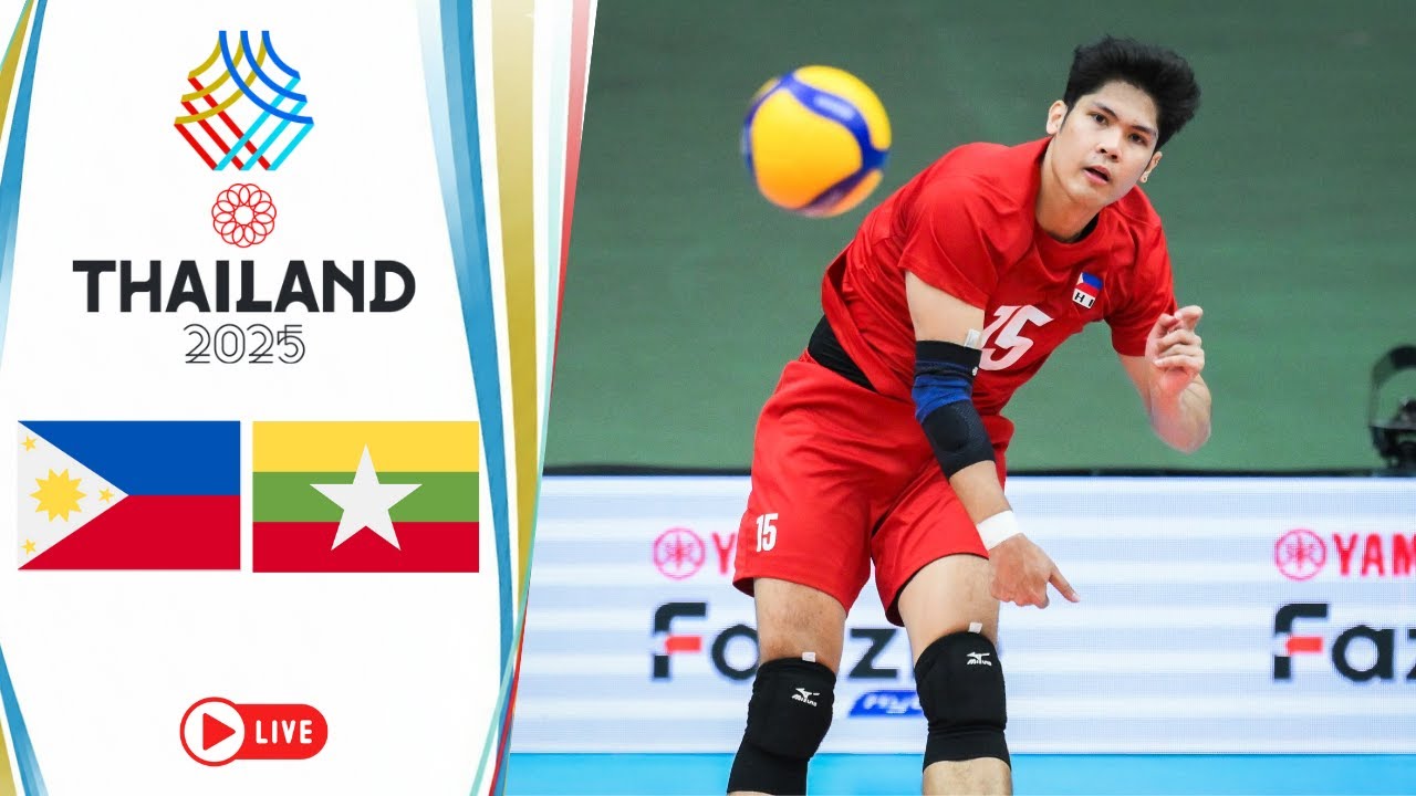 Philippines 🇵🇭vs🇲🇲 Myanmar | SEA Games Men's Volleyball 2025 | Bangkok, Thailand