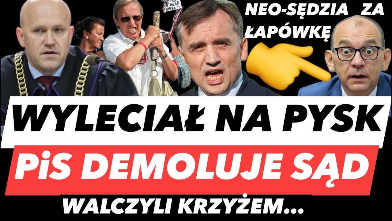 ATAK PiS na sąd❗️Boj&oacute;wka z krzyżem, ŁAP&Oacute;WKA neo-sędziego i Ziobro WYRZUCONY z komisji