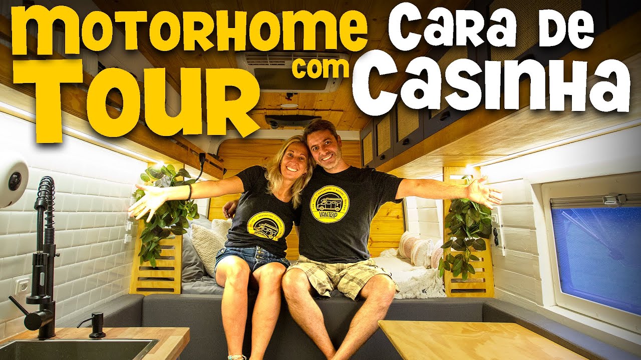 TOUR do MOTORHOME Artesanal MAIS LINDO que você já viu | VanTrip