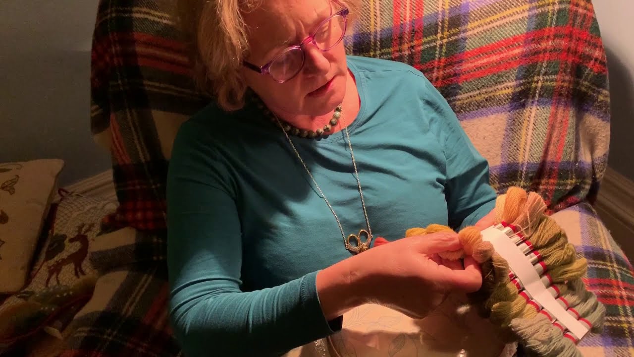 Phillipa's Crewel Work Corner - Video #2 - Achieving the right posture for stitching