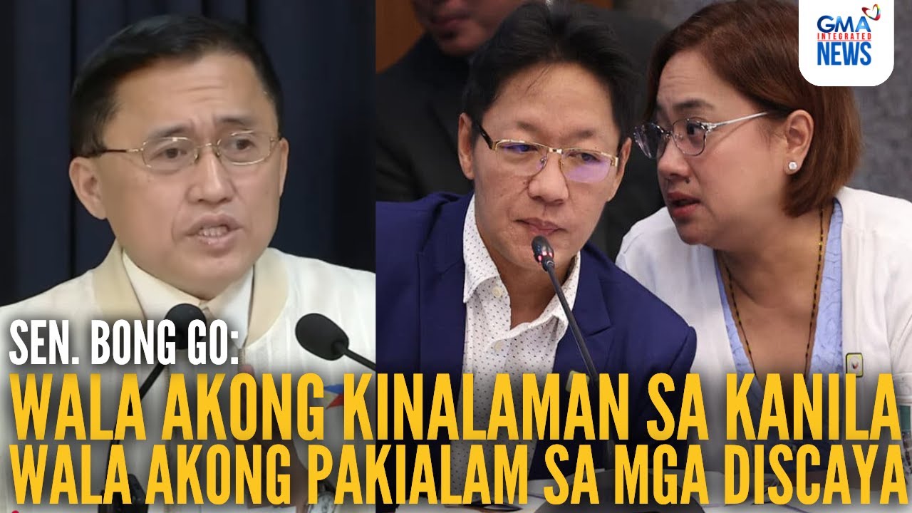 Sen. Bong Go firmly denies any personal ties with the Discayas | GMA Integrated News