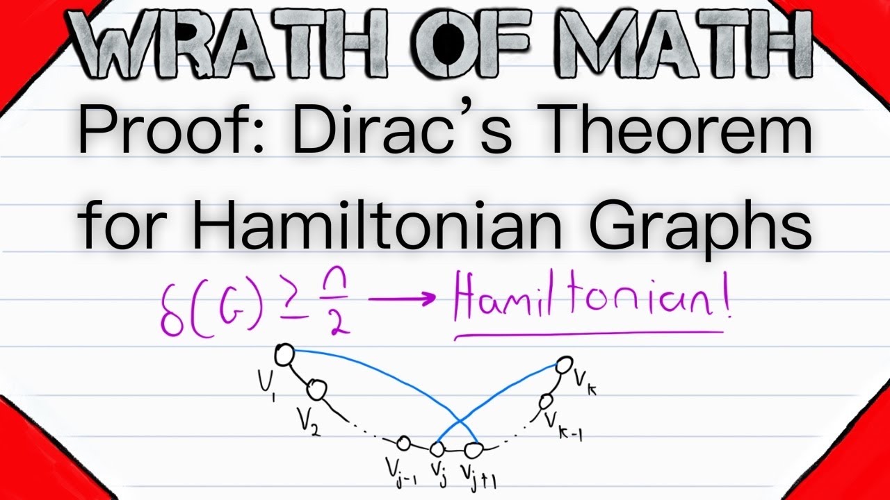 Proof: Dirac's Theorem for Hamiltonian Graphs | Hamiltonian Cycles, Graph Theory