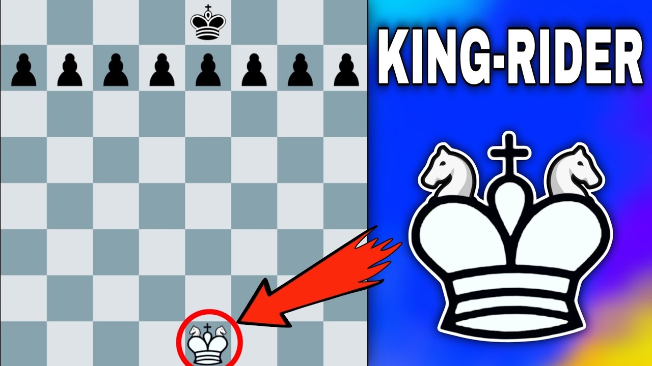 When KING-RIDER Enters Chess Board!