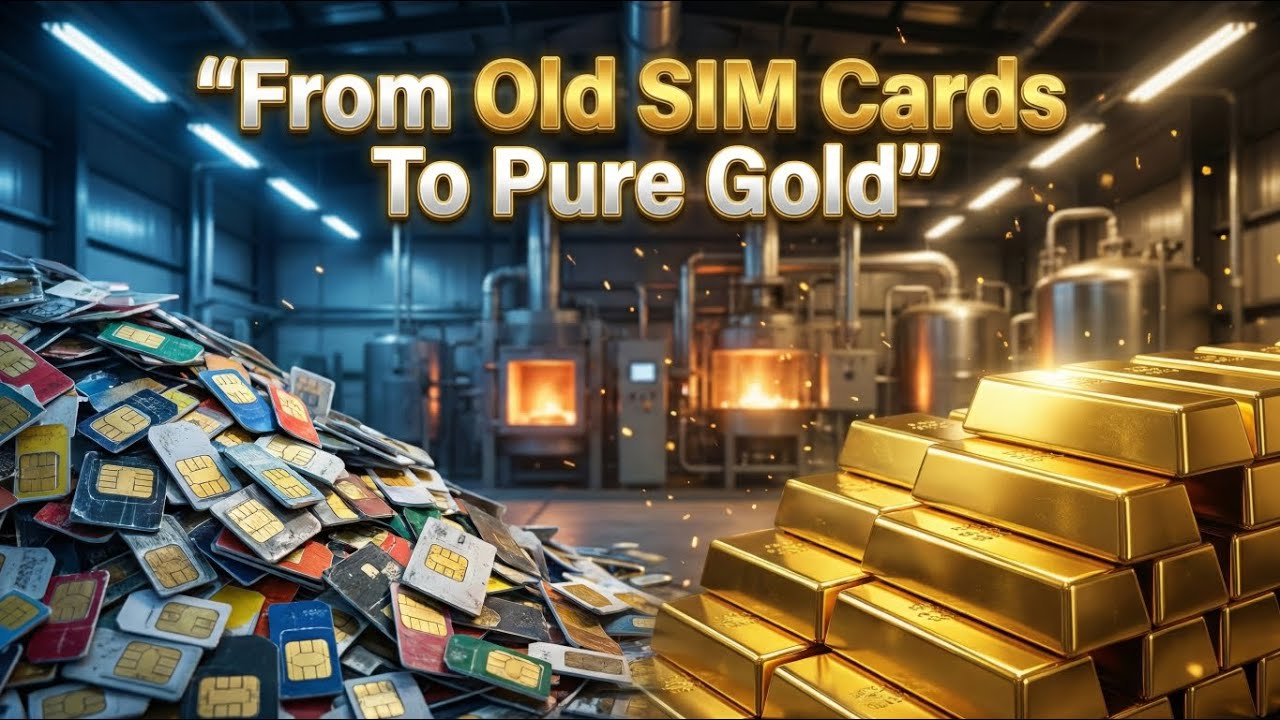 From Old SIM Cards To Pure Gold 🔥 | AI Factory Process Revealed Production Storiezzz |