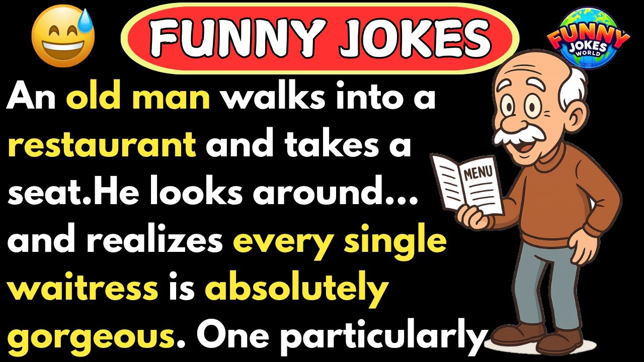 😂 FUNNY JOKES | Why Did the Waitress Slap the Old Man Who Placed an Order? | Clean Joke