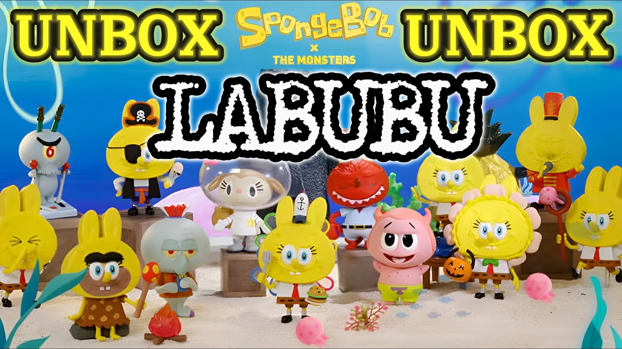 [POPMART] SpongeBob x LABUBU The Monster Blind Box 🔥 Which Rare Character Did We Pull?