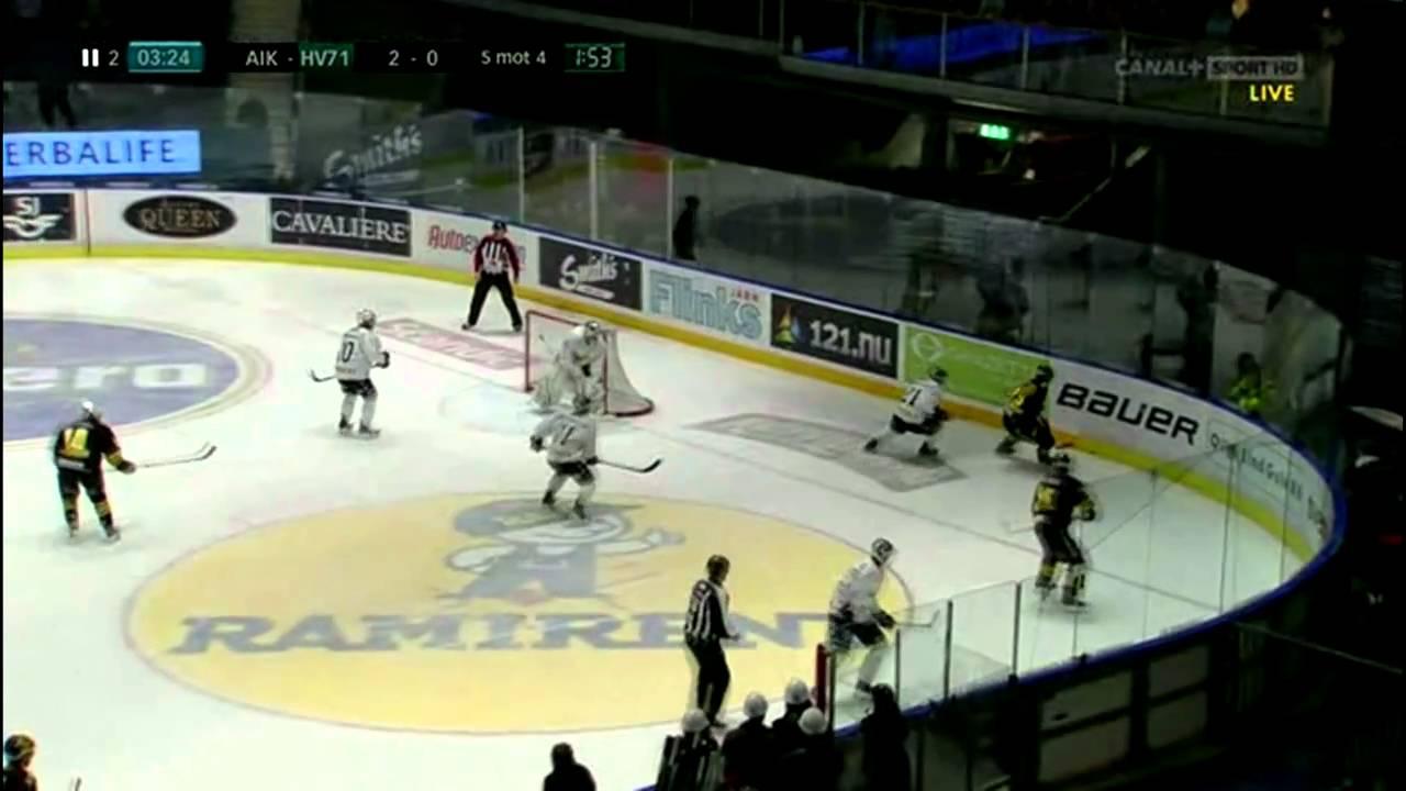 Kvartsfinal 2: AIK 3 - 0 HV71 - Elitserien 2011 - (Canal+ sändning)