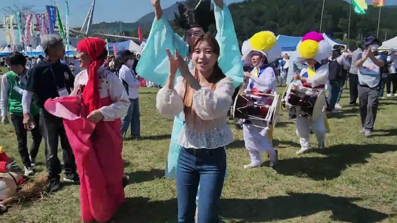 양산 삽량축전 동면 풍물놀이 나동연 시장님 격려사