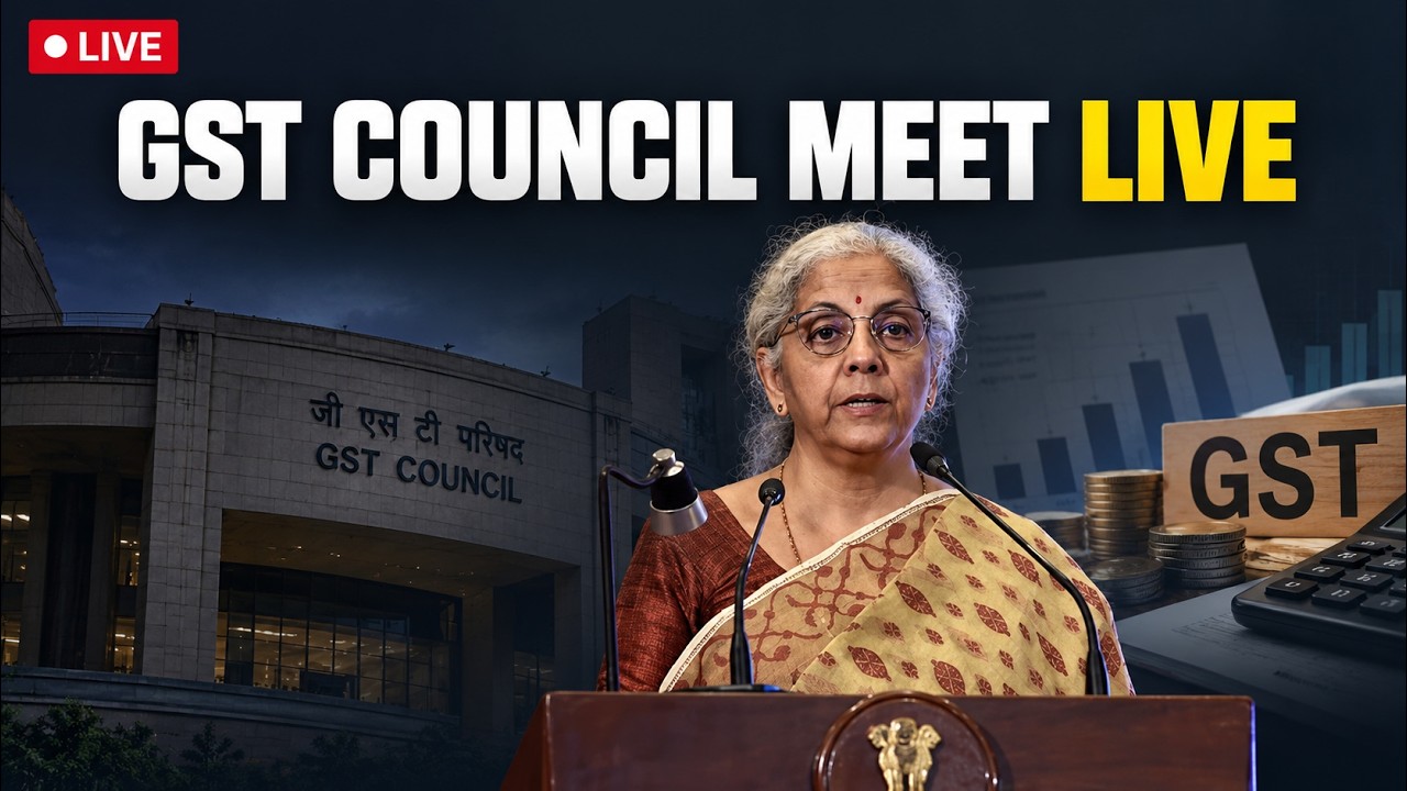 LIVE: GST Council Meet 2026 LIVE Updates | 57th GST Council Meeting | FM Nirmala Sitharaman LIVE
