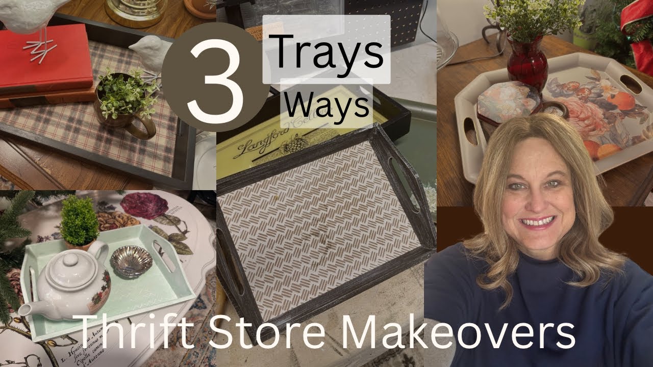 Вдохновение в последнюю минуту: 3 подноса, 3 простых способа преобразить вещи из секонд-хенда.