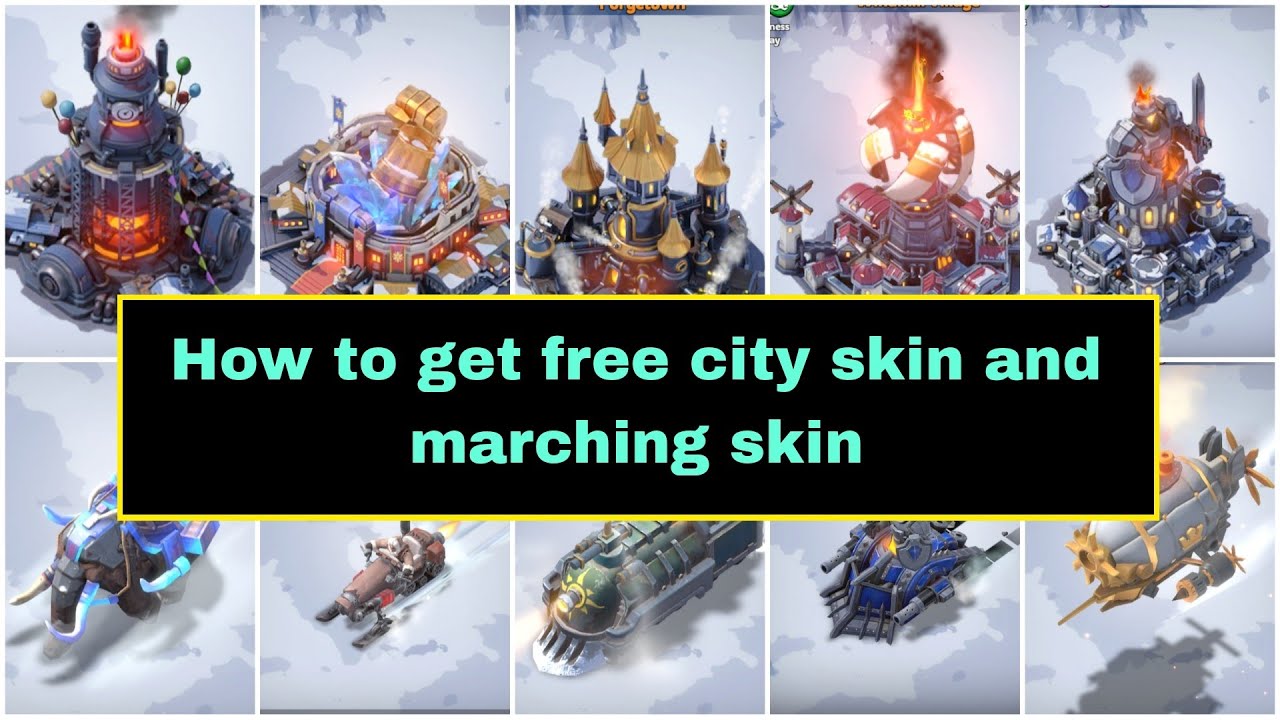 Which skins you can get as F2P ? How to get free city and marching skin - Whiteout Survival | Tips