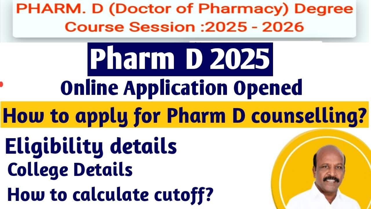 Pharm D Counselling 2025|Online application schedule released|How to apply for pharm D Counselling?|