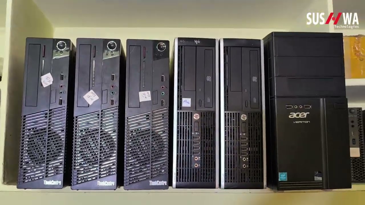 Best and Cheap Desktops Top most Brands Dell. HP , Lenovo Pcs With A++ grade condition #used #edit