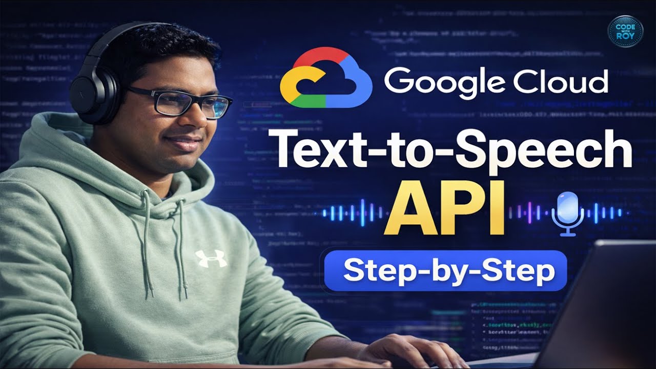 Google Cloud Text-to-Speech API – Complete Developer Tutorial | CODEwithROY | CH36