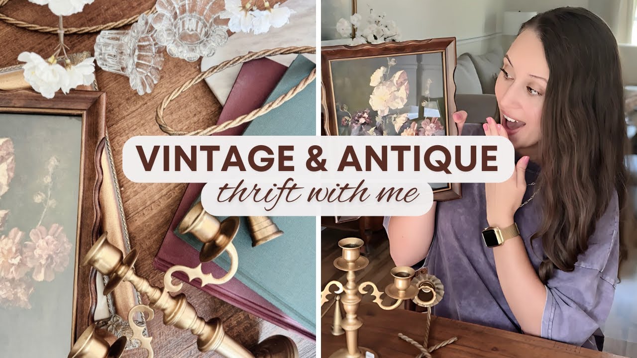 Vintage Home Decor Thrift With Me + HAUL | Estate Sale and Flea Market Finds