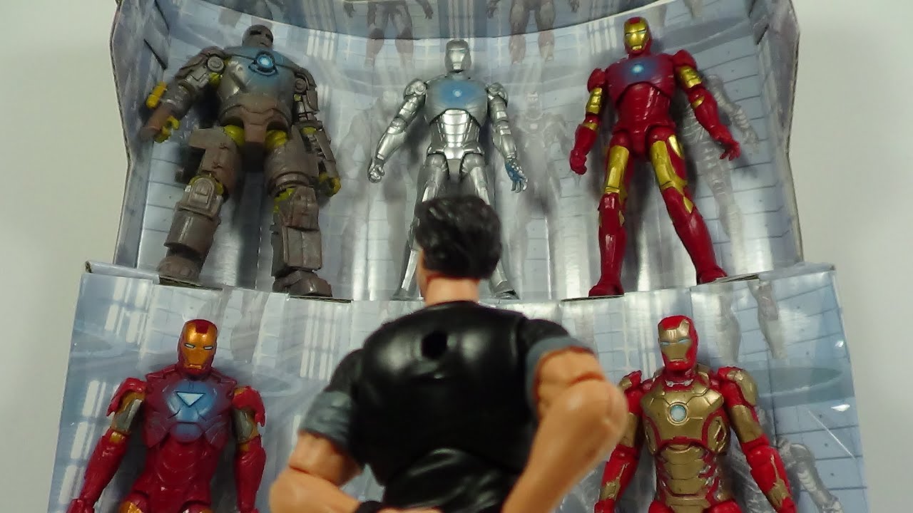 Iron Man 3 Hall of Armor Amazon Exclusive 3 3/4 Inch Box Set Figure Review