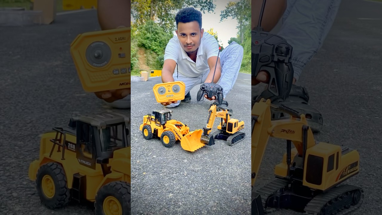 Видео распаковки нового радиоуправляемого бульдозера #JCB