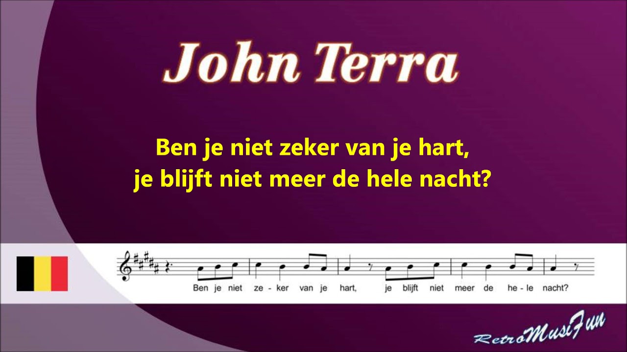 John Terra - Is er een ander tussen jou en mij - Karaoke
