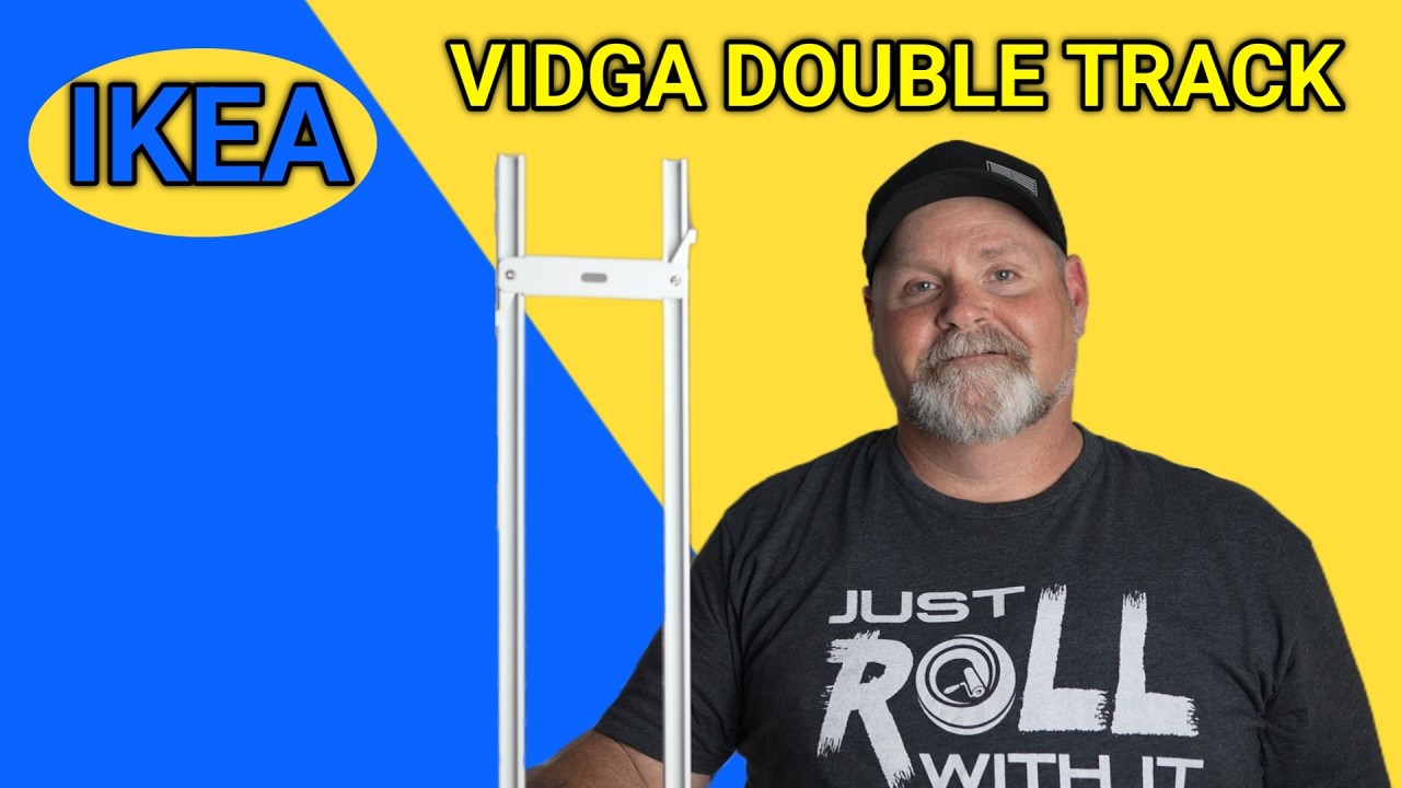 IKEA VIDGA Double Track Install | EASY DIY Curtain System!