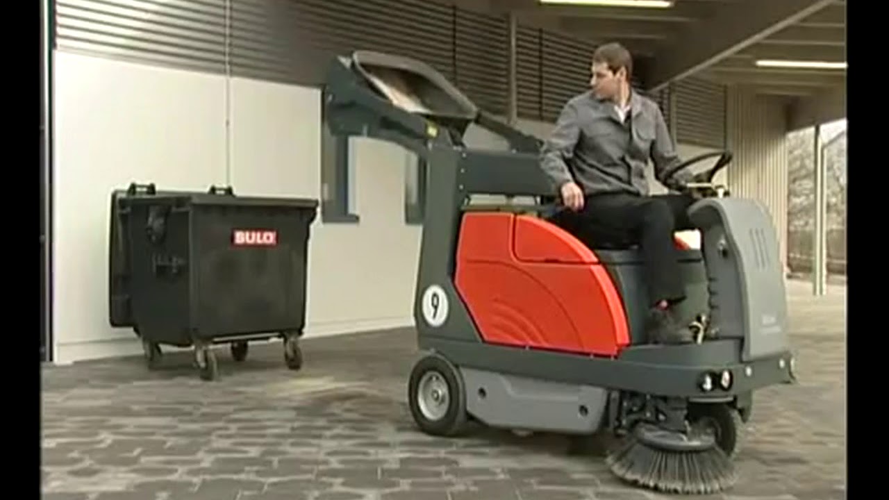 Hako Sweepmaster 1200 Heavy Duty Ride on Industrial Floor Sweeper.