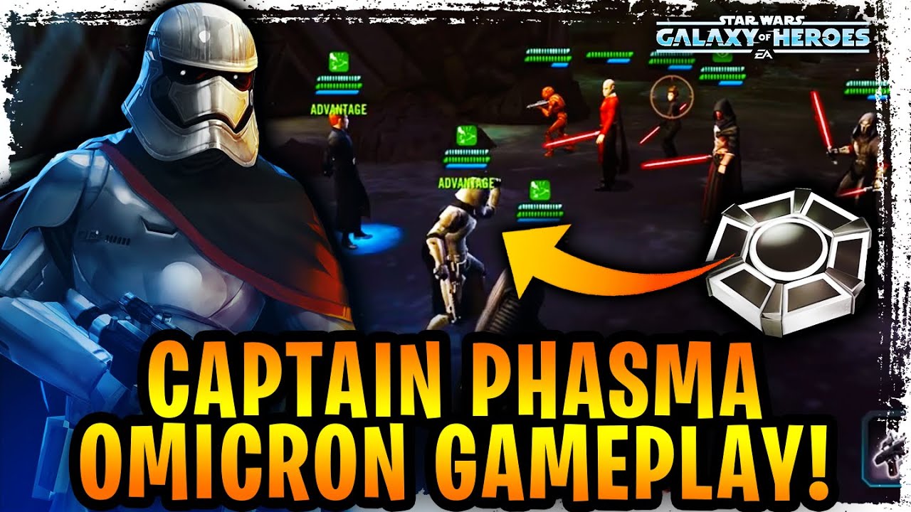 Captain Phasma Omicron Gameplay! Zero to Hero Offensive Team for Territory Wars! Is She Worth It?