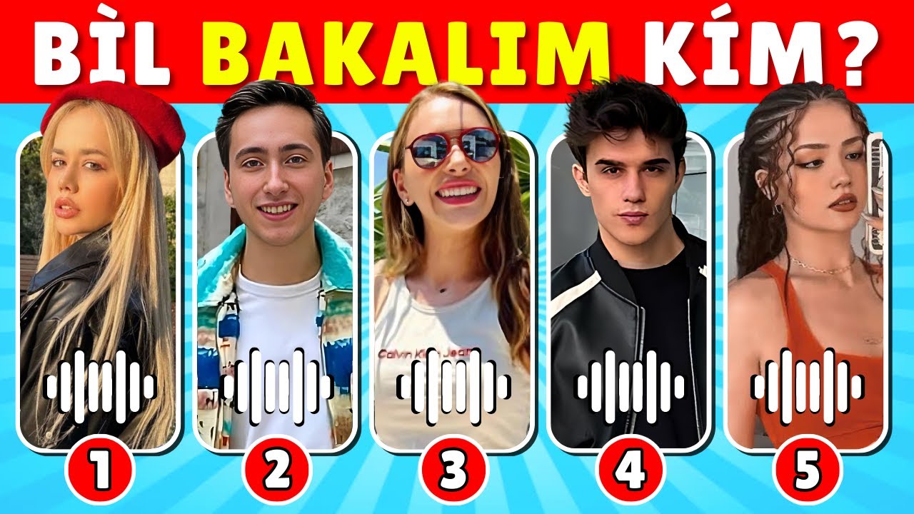 Ses TANIMA Oyunu 🤔🎤 YouTuber&rsquo;ların Sesini TAHMİN ET! 🔥🔊 Bil Bakalım Kim?