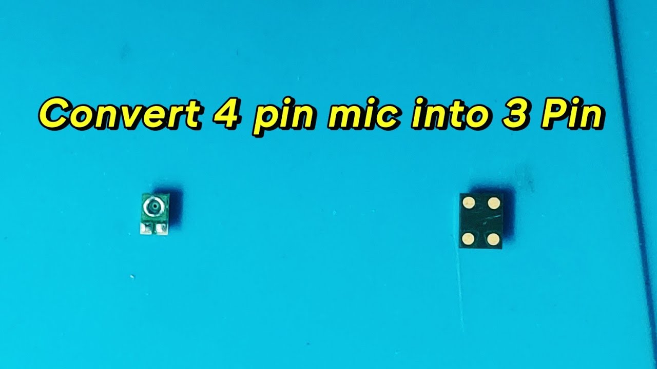 Convert 4 Pin Mic into 3 Pin Mic | Convert 3 Pin Mic into 4 Pin Mic