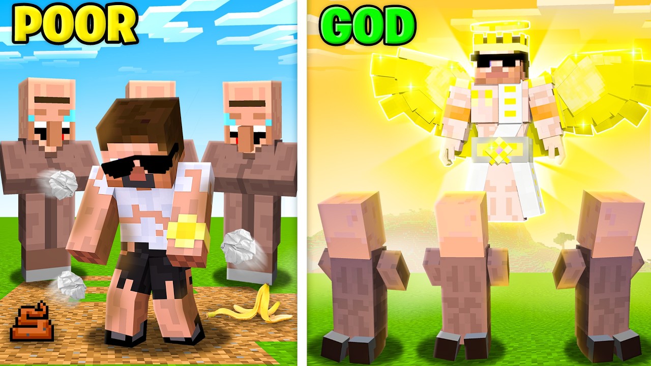 I Become God of Villagers in Minecraft..