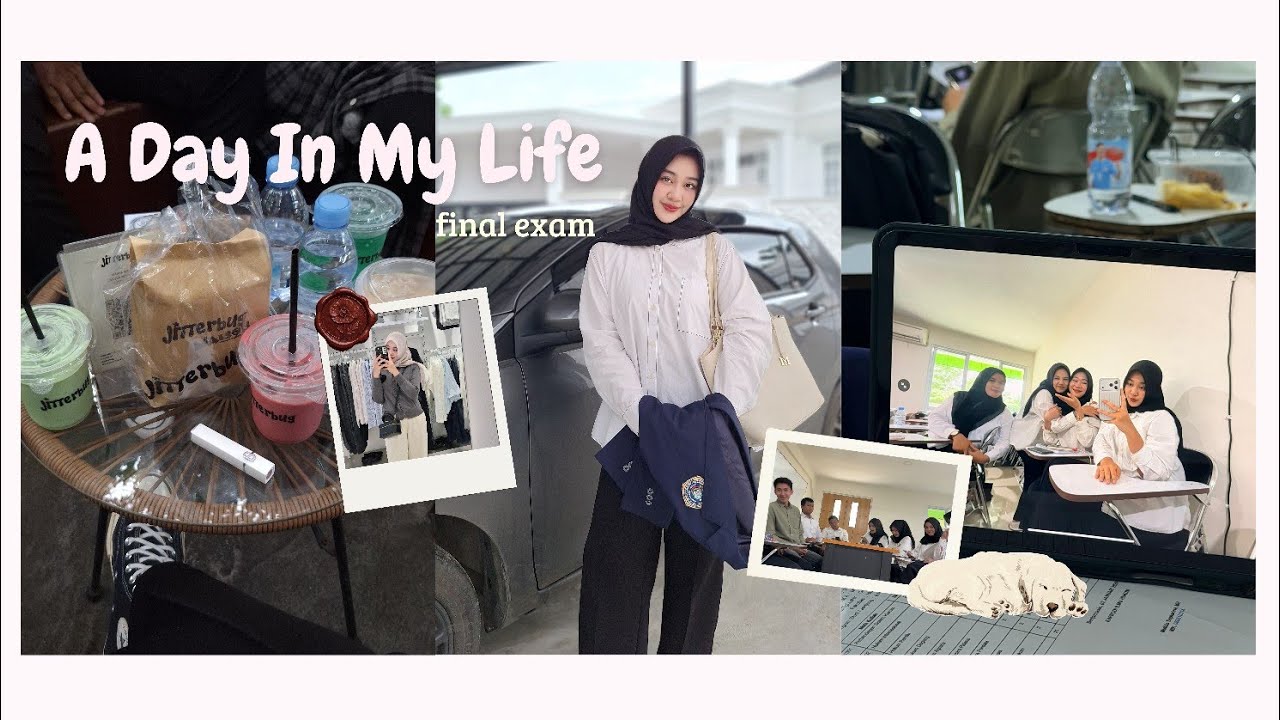 Univ-log | 💌Vlog keseruan ujian akhir semestsr 3!!💆🏻‍♀️⚖️