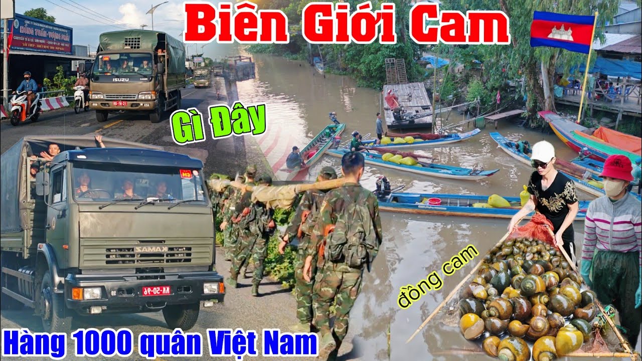 Về Biên Giới Campuchia hàng 1000 quân Việt Nam di chuyển,dân trúng ốc trên cánh đồng Cam