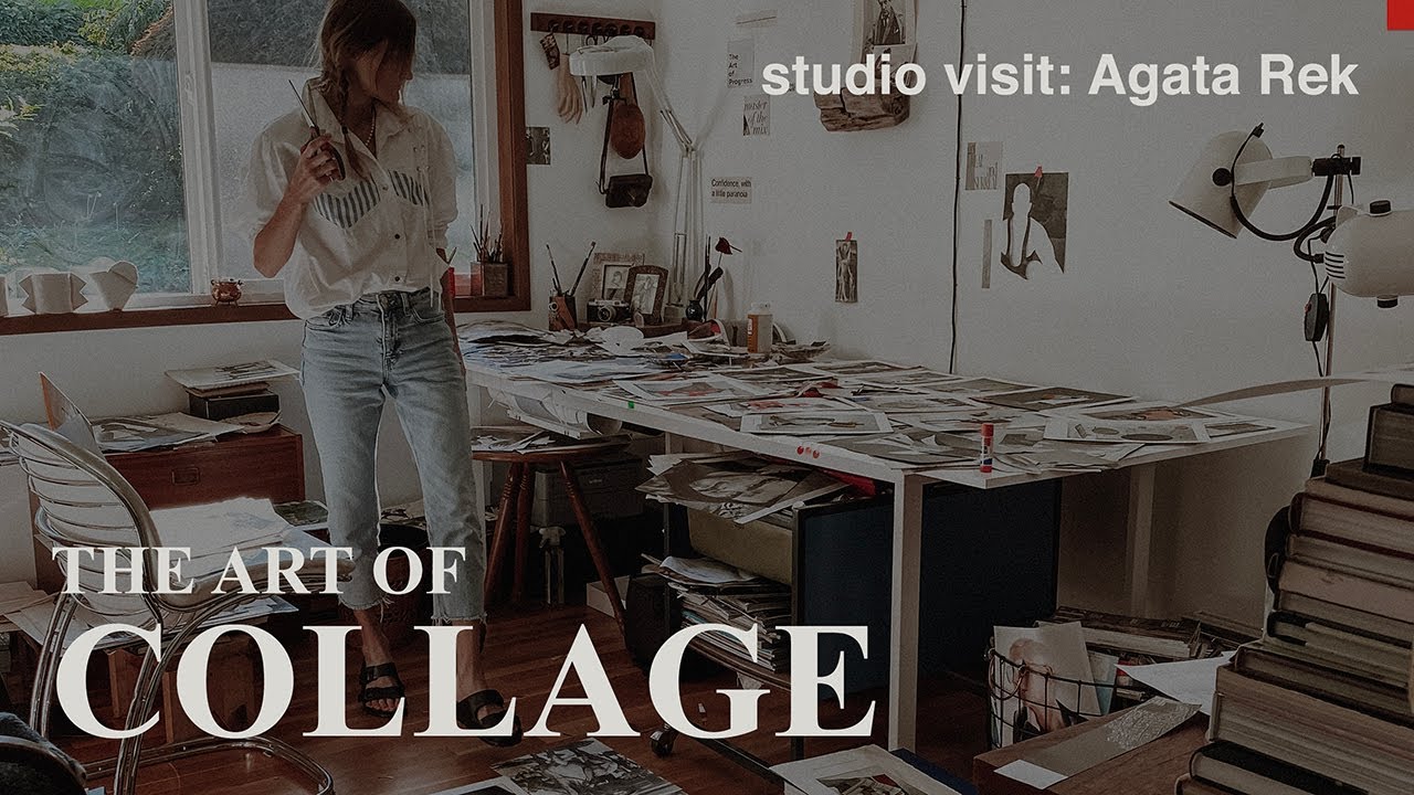 Studio Visit with Mixed-Media Collage Artist Agata Rek | #CollageArtist @AgataRekofficial