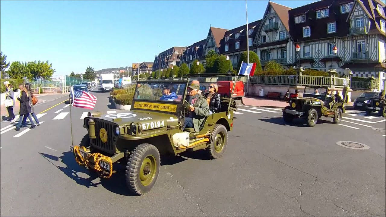 Balade en Jeeps &agrave; destination des batteries du  Mont Canisy