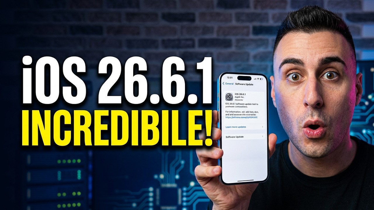 Manca poco ad iOS 26.6.1 🚨  Svelate Novit&agrave;, Data di uscita e iPhone compatibili