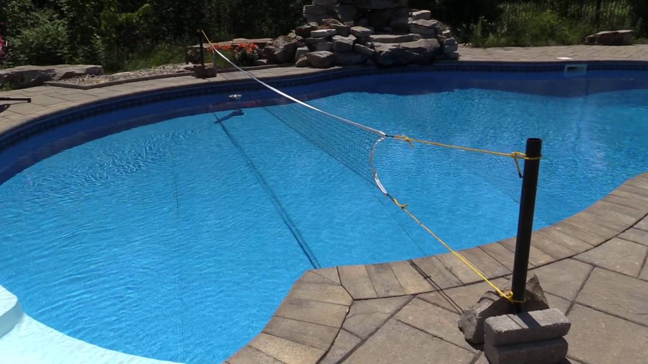 DIY Swimming Pool Volleyball Net
