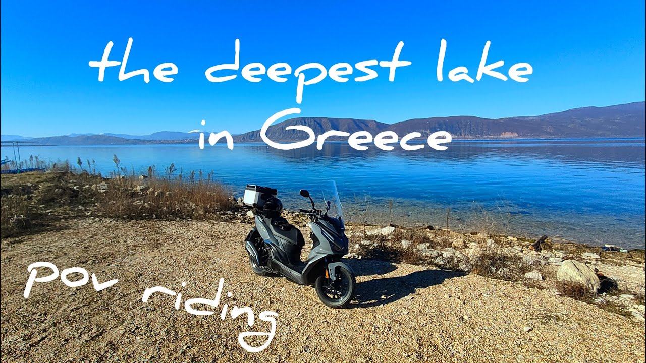 Riding to the deepest lake in Greece | sym jet14 evo | pov 