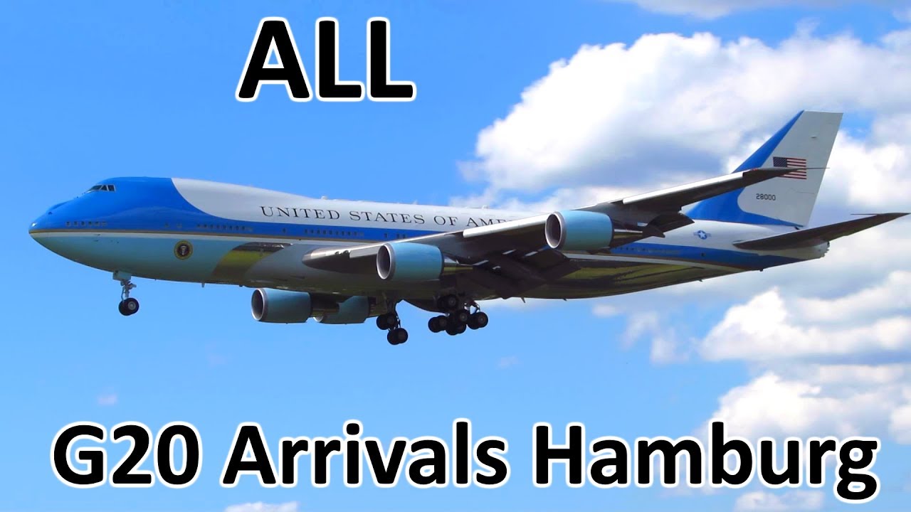 G20 Hamburg | ALL Government/Presidential Aircraft Arrivals - Planespotting at Hamburg (2017)