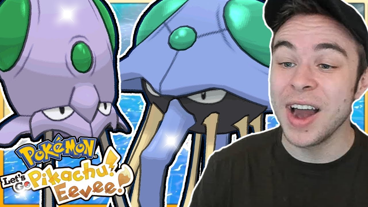 SHINY TENTACOOL & TENTACRUEL REACTIONS! Pokémon Let's Go Pikachu & Eevee Shiny Reactions!